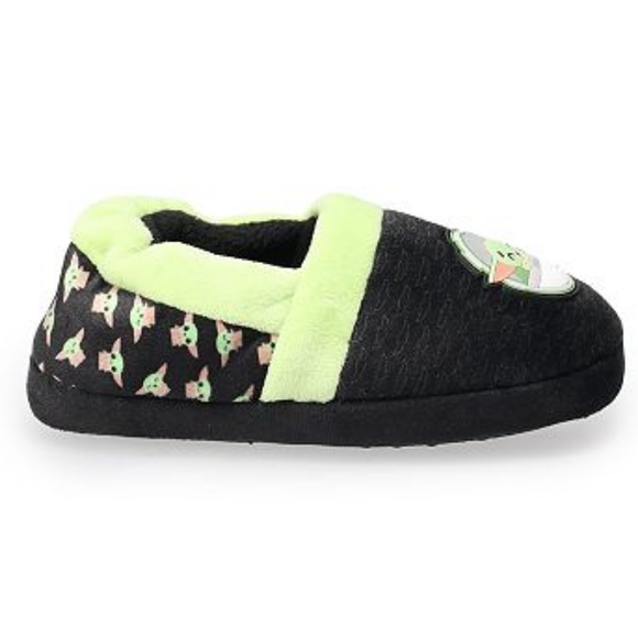 Disney Shoes Star Wars The Mandalorian Grogu Kids Slippers Black